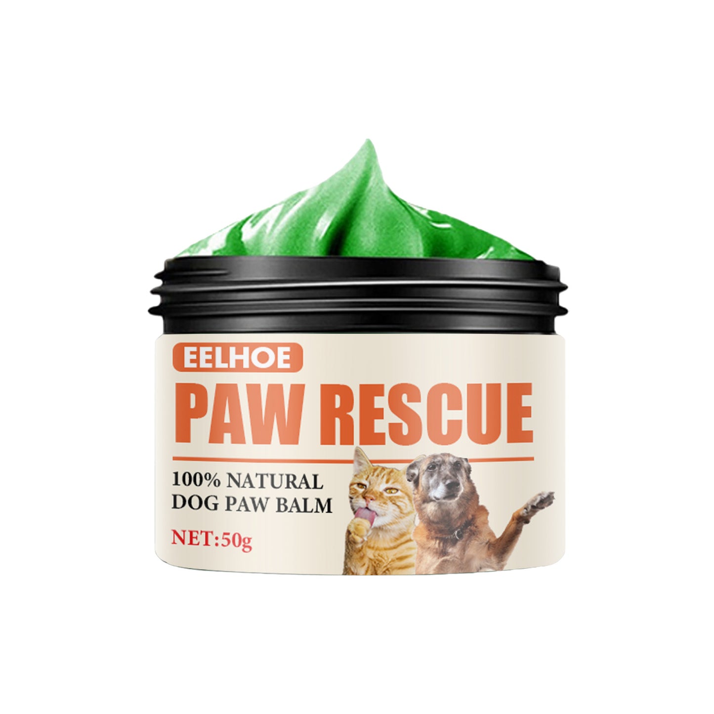 Paw balm with coconut oil shea butter and aloe vera ingredients