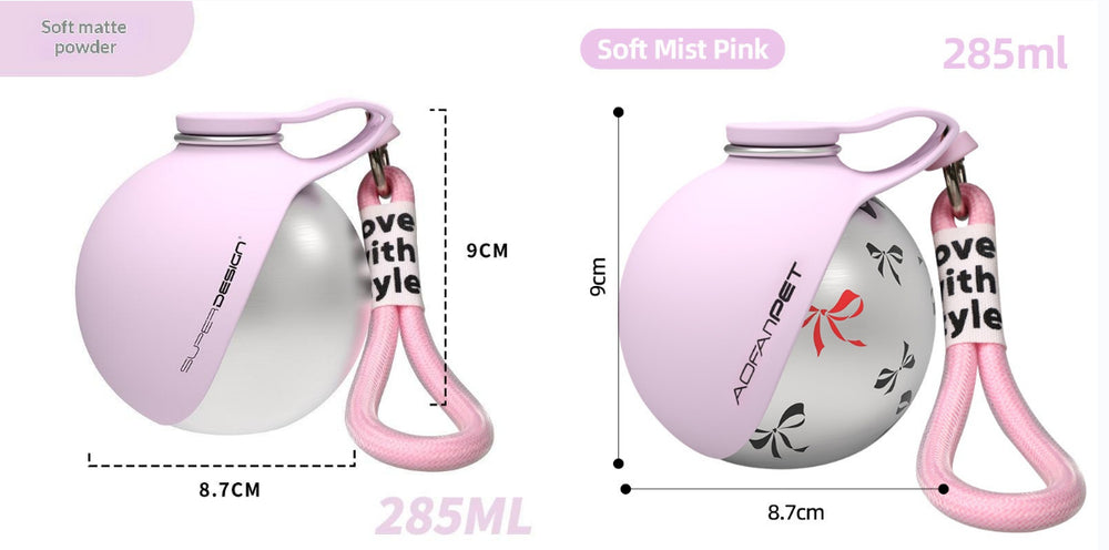 Pet water bottle wrist strap hands-free dog walk accessory