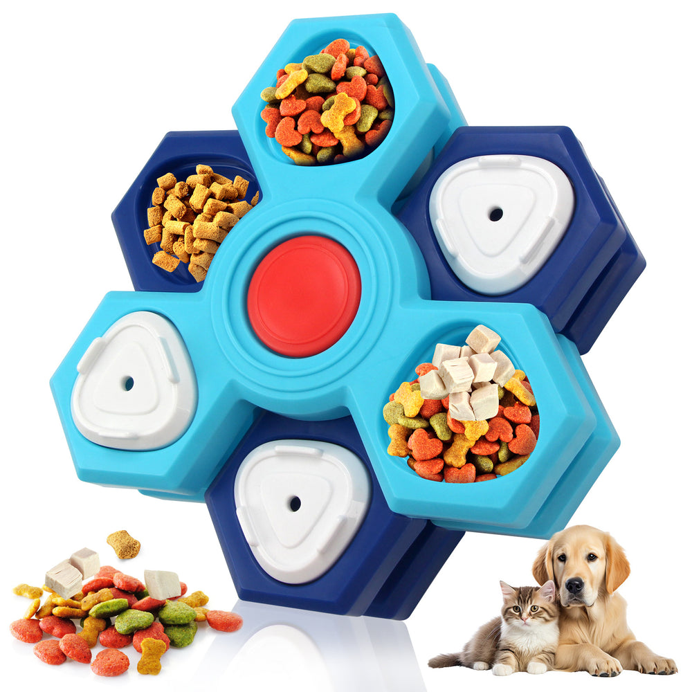 Non-slip slow feeder dog bowl BPA-free food grade plastic
