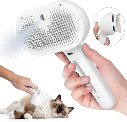 Velmora pet grooming brush with deshedding bristles for dogs and cats
