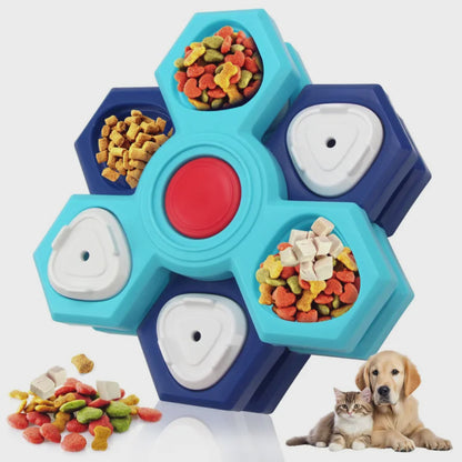 Slow Feeder Dog Bowl – 4-Layer Puzzle Feeder for Fast Eaters | Velmora